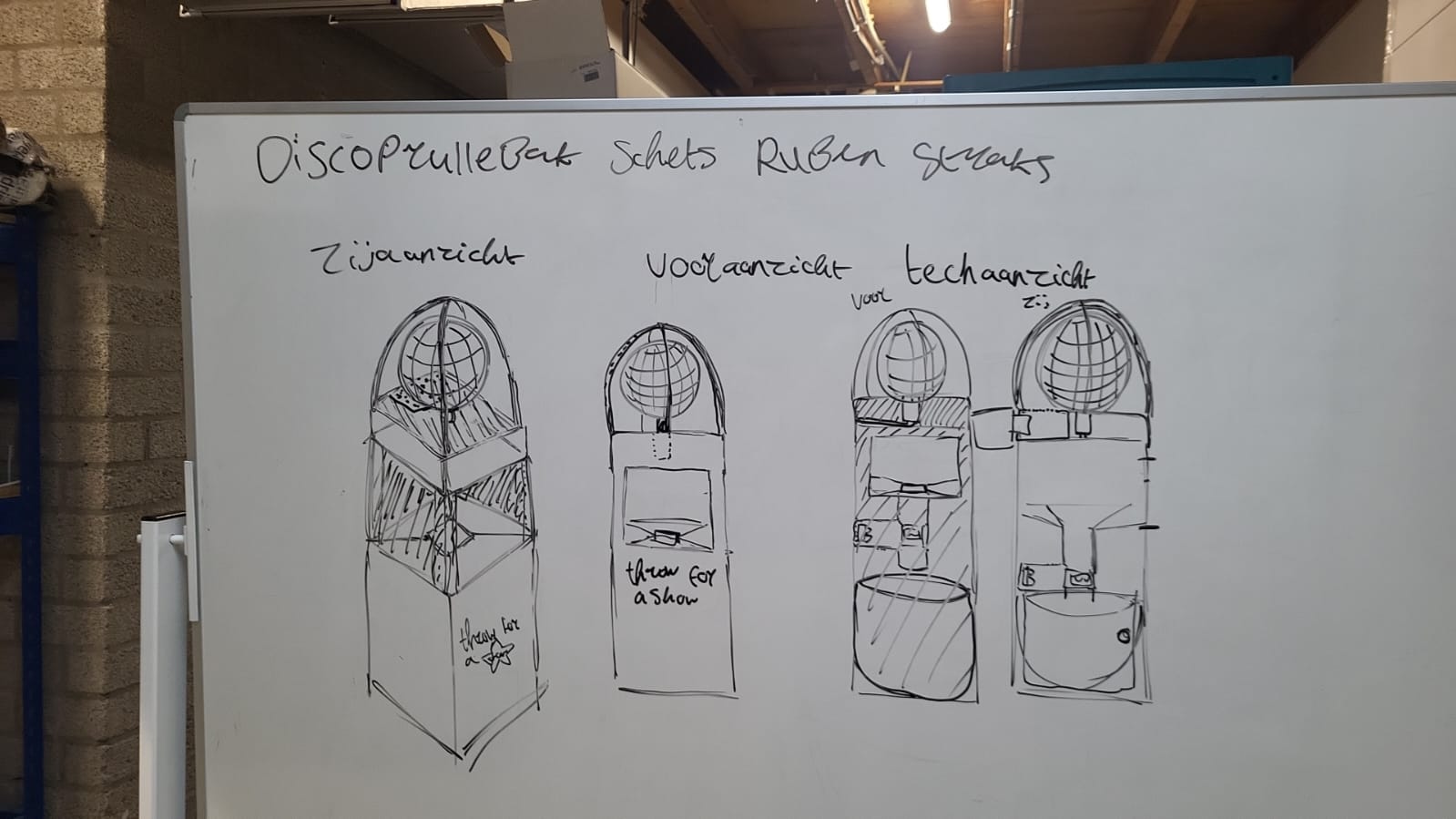 Checking squareness on the cabinet