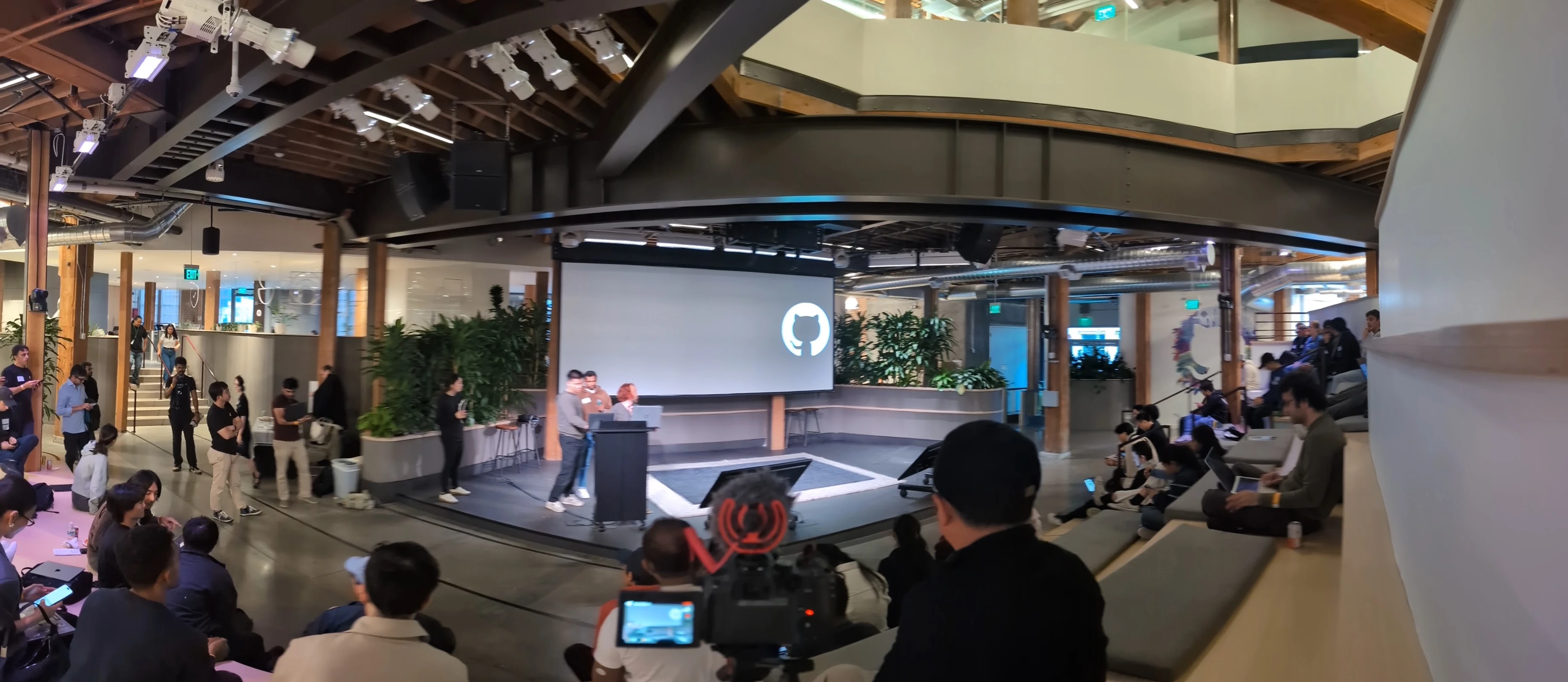 Outside GitHub HQ on hack night